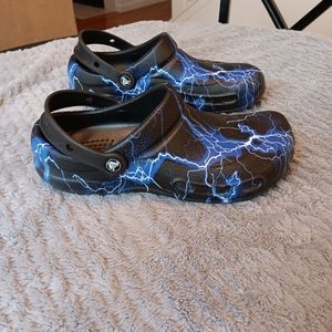 CROCS 🐊 Size 8(M)/10(W) - Lightning 🌩 Pattern